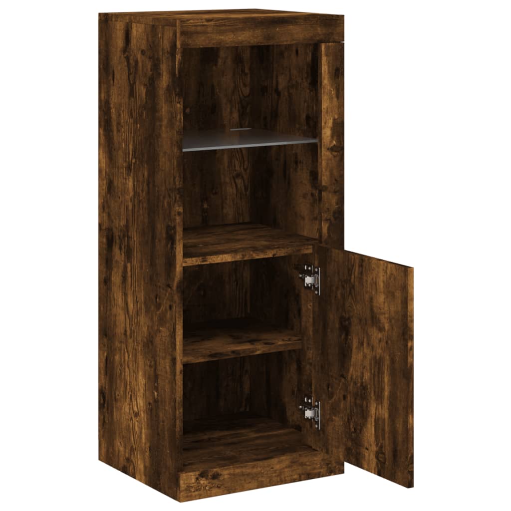 Μπουφές με Φώτα LED Καπνιστή Δρυς 41 x 37 x 100 εκ. - Pakobazaar