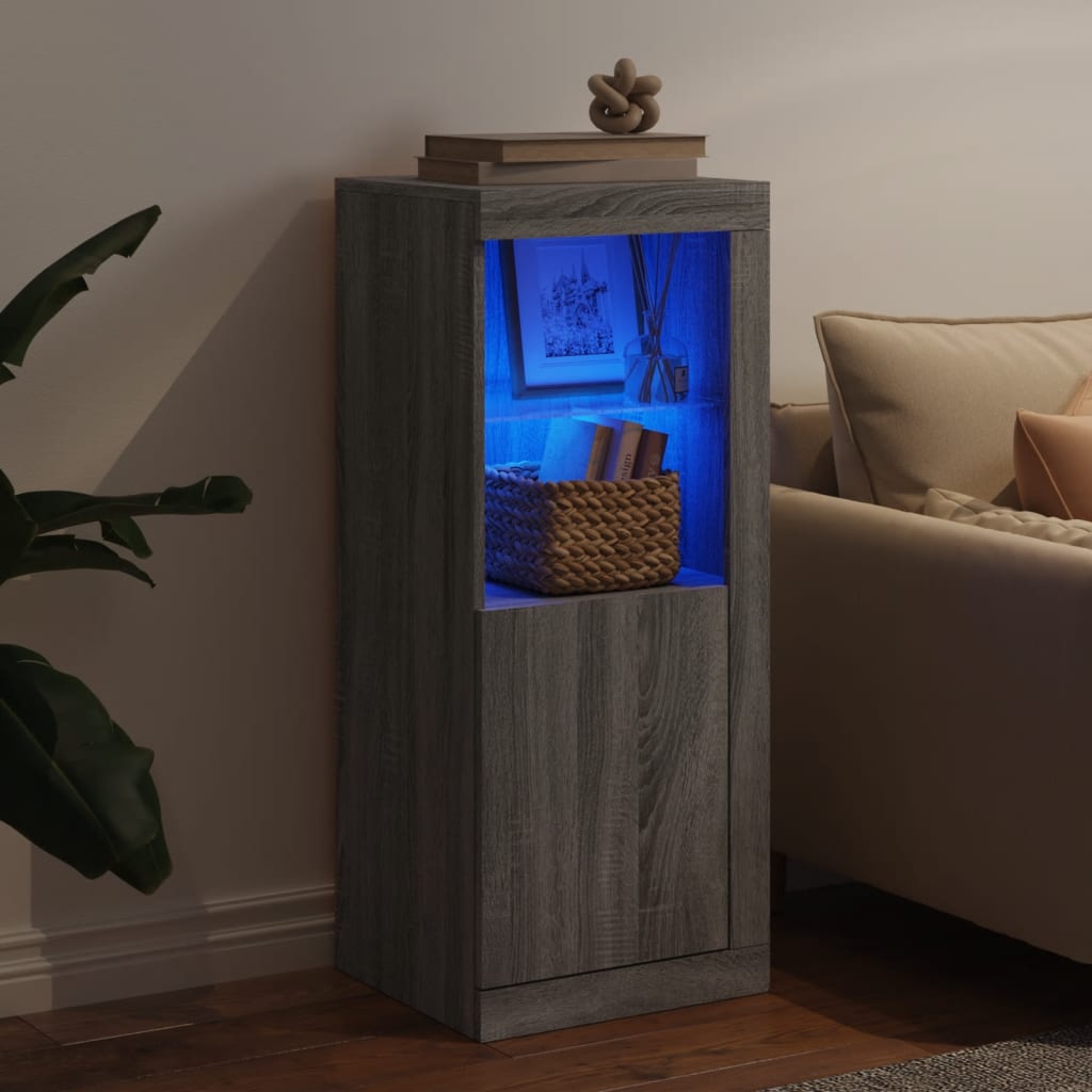 Μπουφές με LED Γκρι Sonoma 41 x 37 x 100 εκ. - Pakobazaar