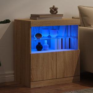 Μπουφές με LED Sonoma Δρυς 60 x 37 x 67 εκ. - Pakobazaar