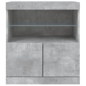 Μπουφές με LED Γκρι Σκυροδέματος 60 x 37 x 67 εκ. - Pakobazaar