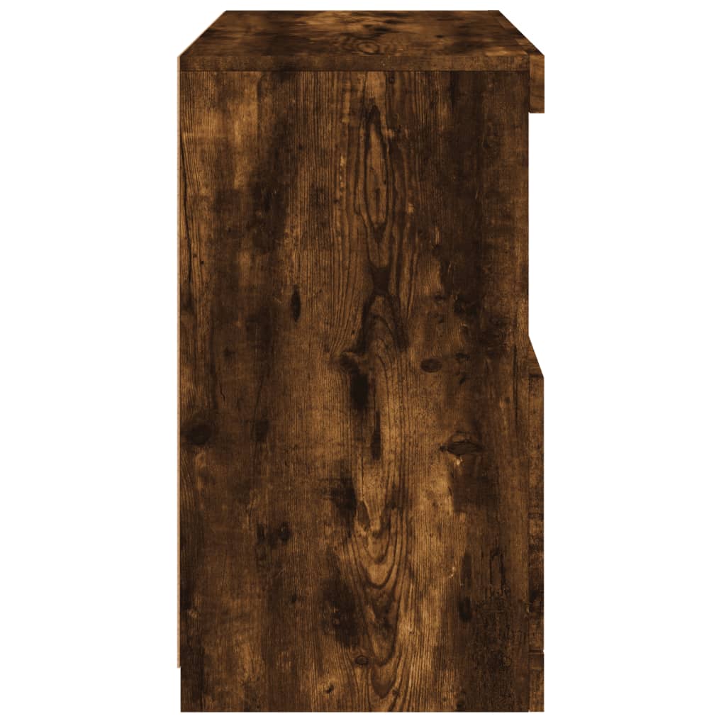 Μπουφές με LED Καπνιστή Δρυς 60 x 37 x 67 εκ. - Pakobazaar