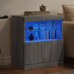 Μπουφές με LED Γκρι Sonoma 60 x 37 x 67 εκ. - Pakobazaar