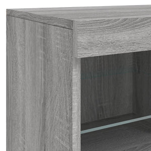 Μπουφές με LED Γκρι Sonoma 81 x 37 x 67 εκ. - Pakobazaar