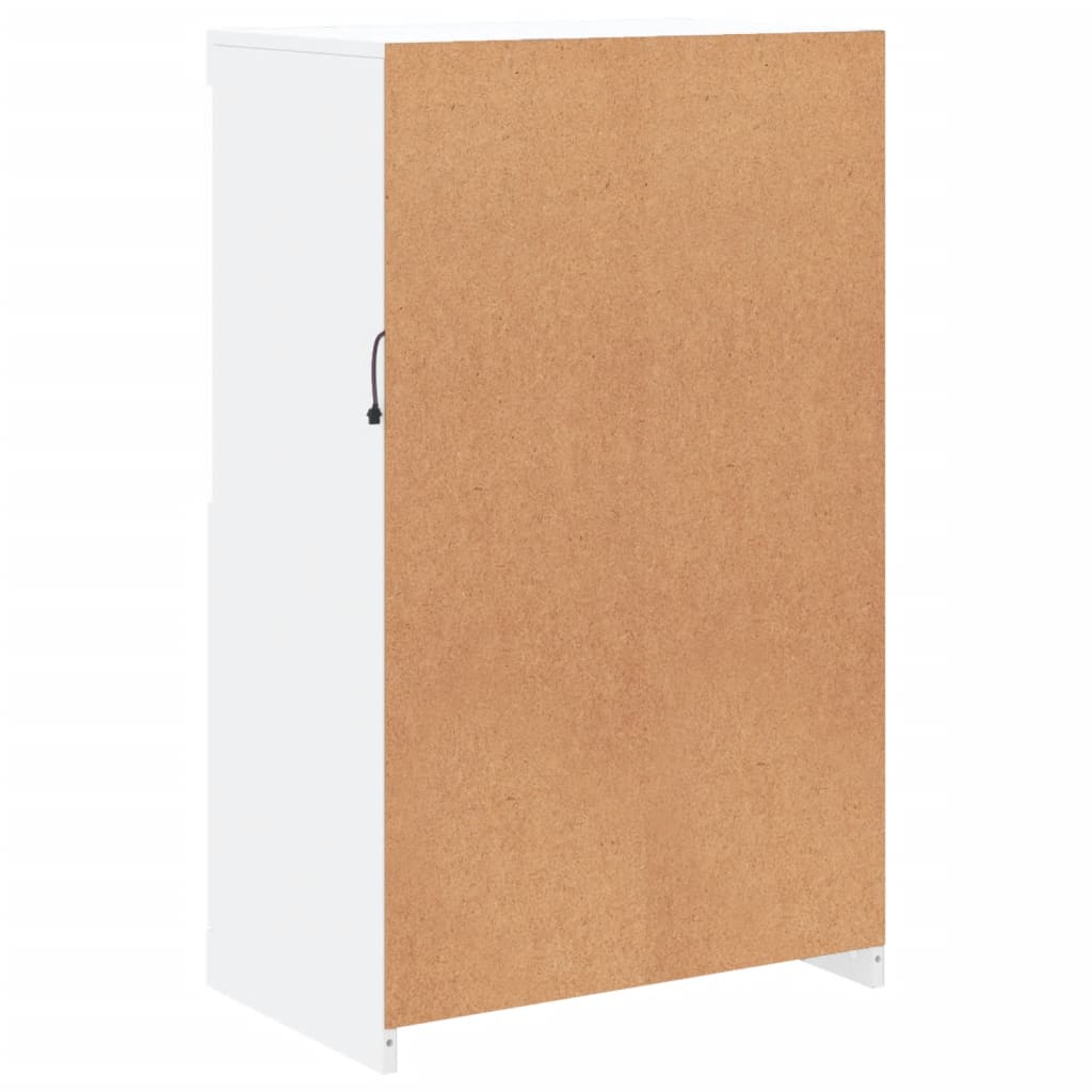 Μπουφές με Φώτα LED Λευκός 60,5 x 37 x 100 εκ. - Pakobazaar