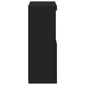 Μπουφές με Φώτα LED Μαύρος 60,5 x 37 x 100 εκ.