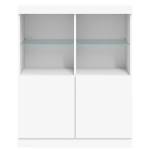 Μπουφές με Φώτα LED Λευκός 81 x 37 x 100 εκ. - Pakobazaar
