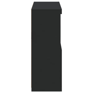 Μπουφές με Φώτα LED Μαύρος 81 x 37 x 100 εκ.