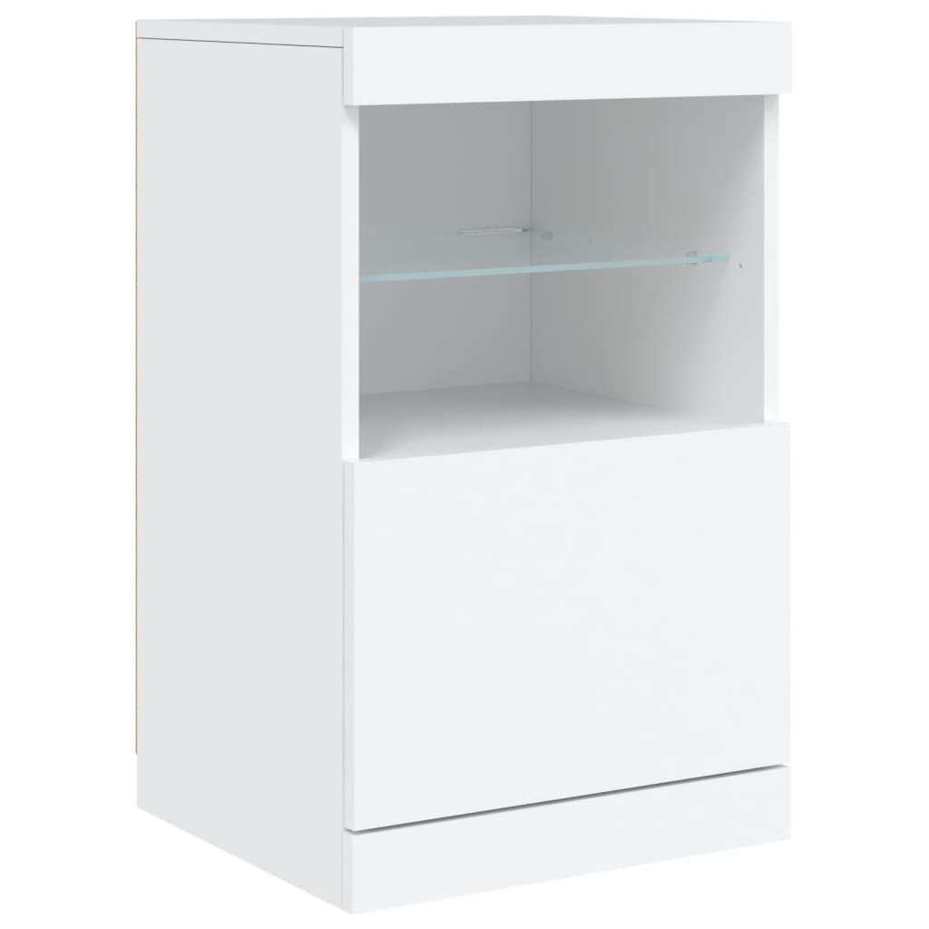 Μπουφές με Φώτα LED Λευκός 41 x 37 x 67 εκ. - Pakobazaar