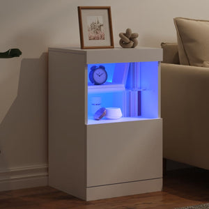 Μπουφές με Φώτα LED Λευκός 41 x 37 x 67 εκ. - Pakobazaar