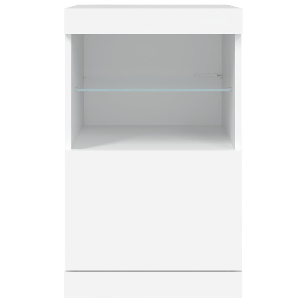 Μπουφές με Φώτα LED Λευκός 41 x 37 x 67 εκ. - Pakobazaar