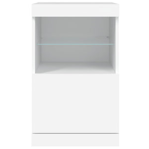 Μπουφές με Φώτα LED Λευκός 41 x 37 x 67 εκ. - Pakobazaar