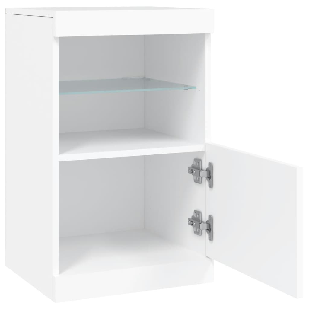 Μπουφές με Φώτα LED Λευκός 41 x 37 x 67 εκ. - Pakobazaar