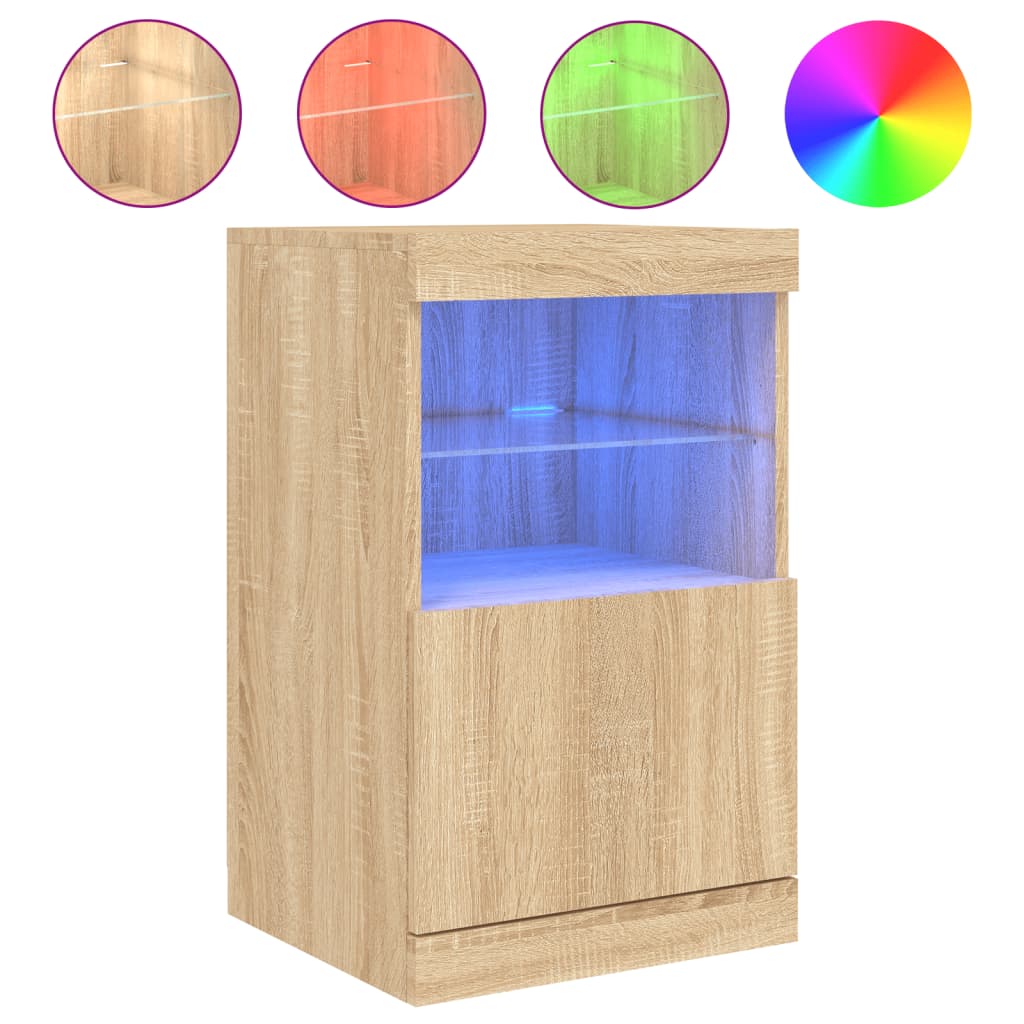 Μπουφές με LED Sonoma Δρυς 41 x 37 x 67 εκ. - Pakobazaar