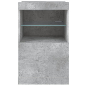 Μπουφές με LED Γκρι Σκυροδέματος 41 x 37 x 67 εκ. - Pakobazaar