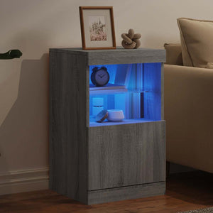 Μπουφές με LED Γκρι Sonoma 41 x 37 x 67 εκ. - Pakobazaar