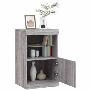 Μπουφές με LED Γκρι Sonoma 41 x 37 x 67 εκ. - Pakobazaar