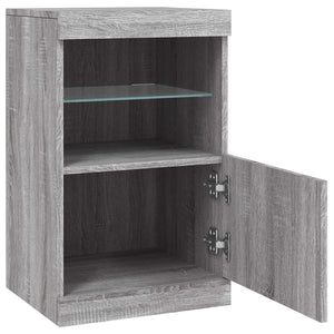Μπουφές με LED Γκρι Sonoma 41 x 37 x 67 εκ. - Pakobazaar
