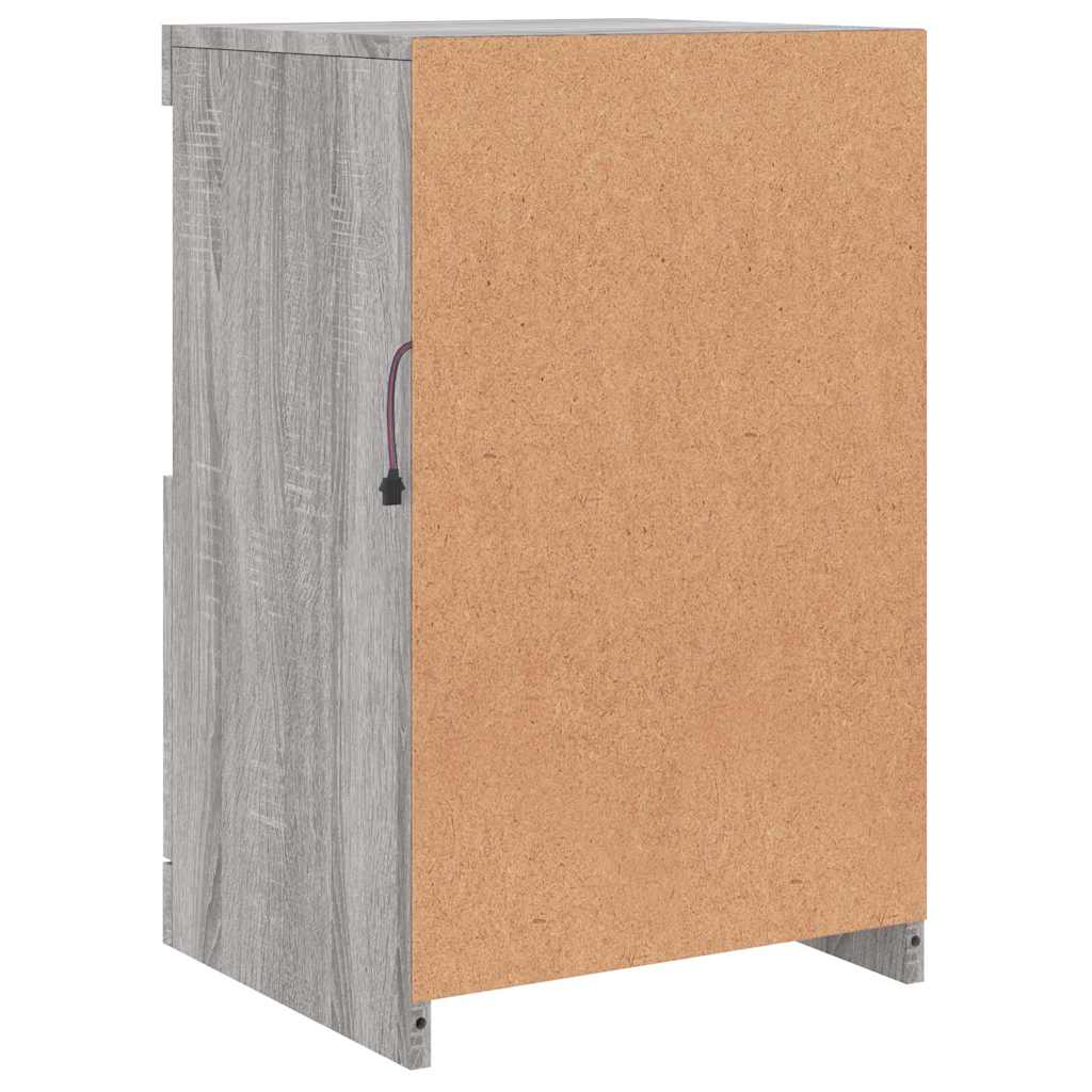 Μπουφές με LED Γκρι Sonoma 41 x 37 x 67 εκ. - Pakobazaar