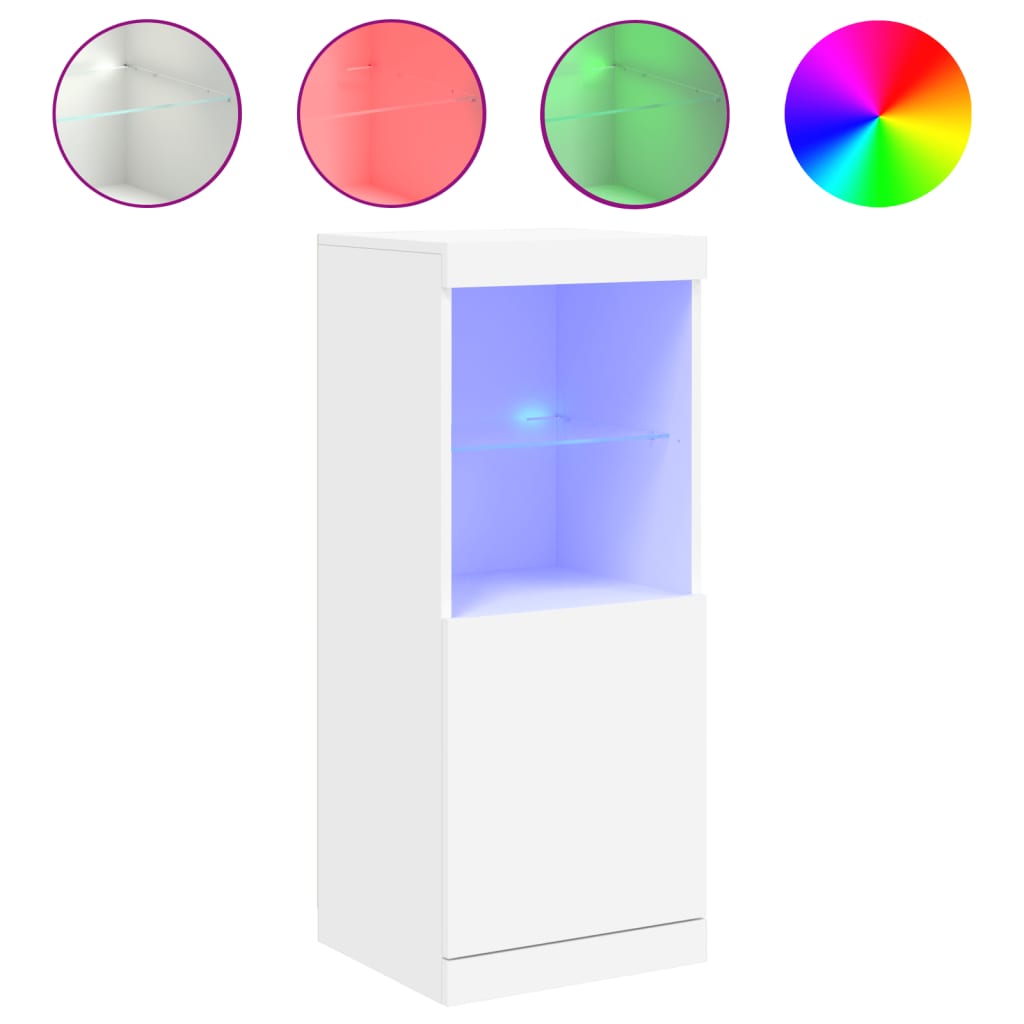Μπουφές με Φώτα LED Λευκός 41 x 37 x 100 εκ. - Pakobazaar