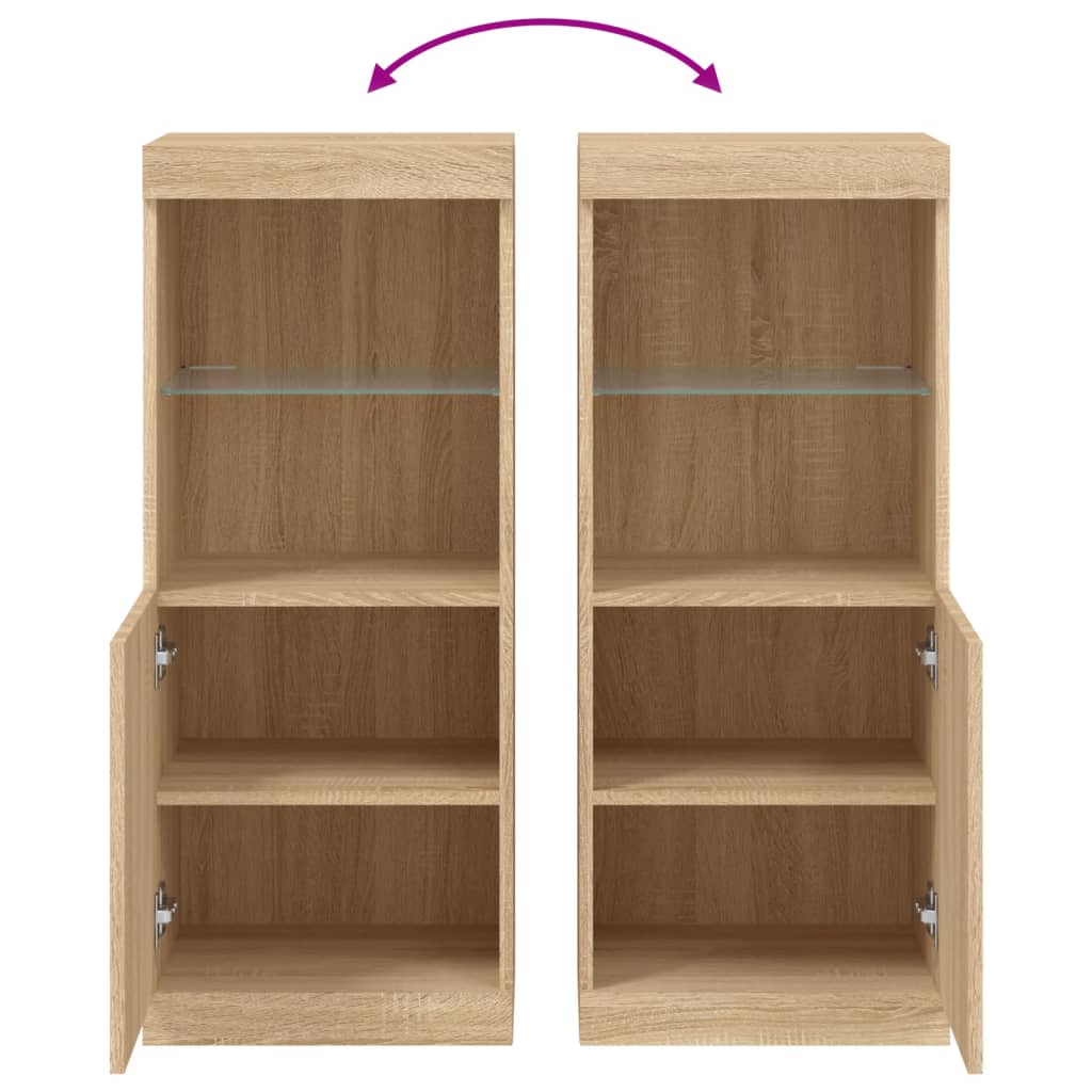 Μπουφές με Φώτα LED Sonoma Δρυς 41 x 37 x 100 εκ. - Pakobazaar