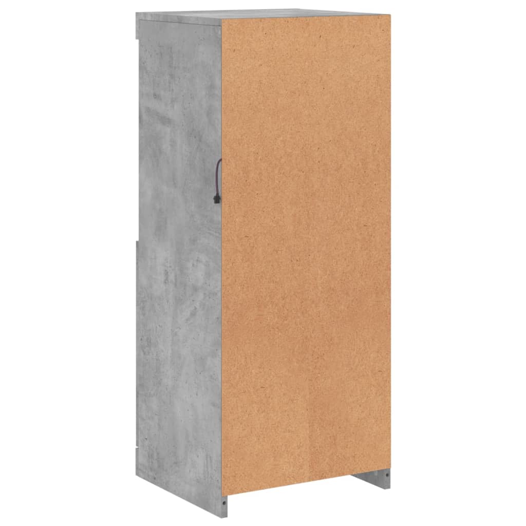 Μπουφές με Φώτα LED Γκρι Σκυροδέματος 41 x 37 x 100 εκ. - Pakobazaar