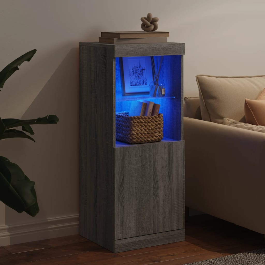 Μπουφές με LED Γκρι Sonoma 41 x 37 x 100 εκ. - Pakobazaar