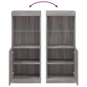 Μπουφές με LED Γκρι Sonoma 41 x 37 x 100 εκ. - Pakobazaar