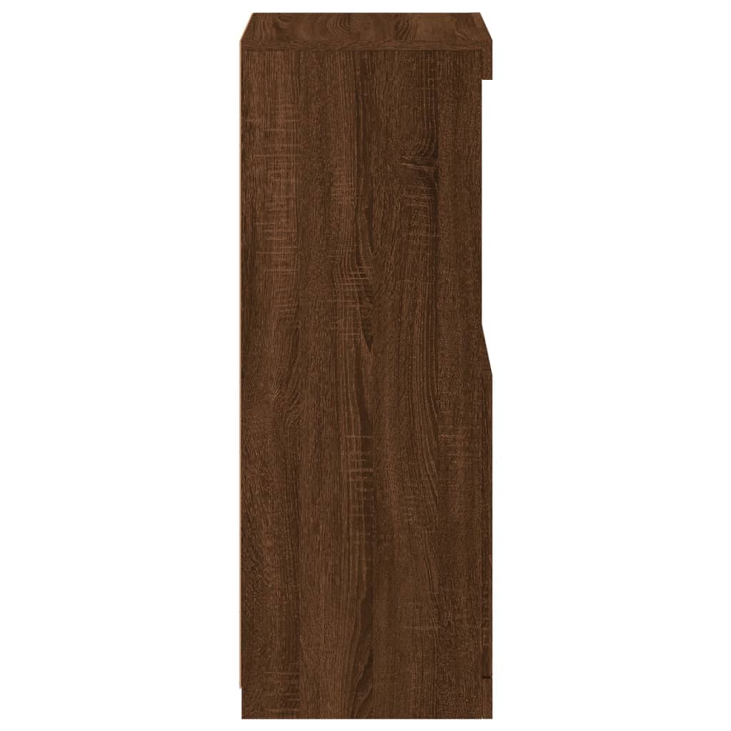 Μπουφές με Φώτα LED Καφέ Δρυς 41 x 37 x 100 εκ. - Pakobazaar