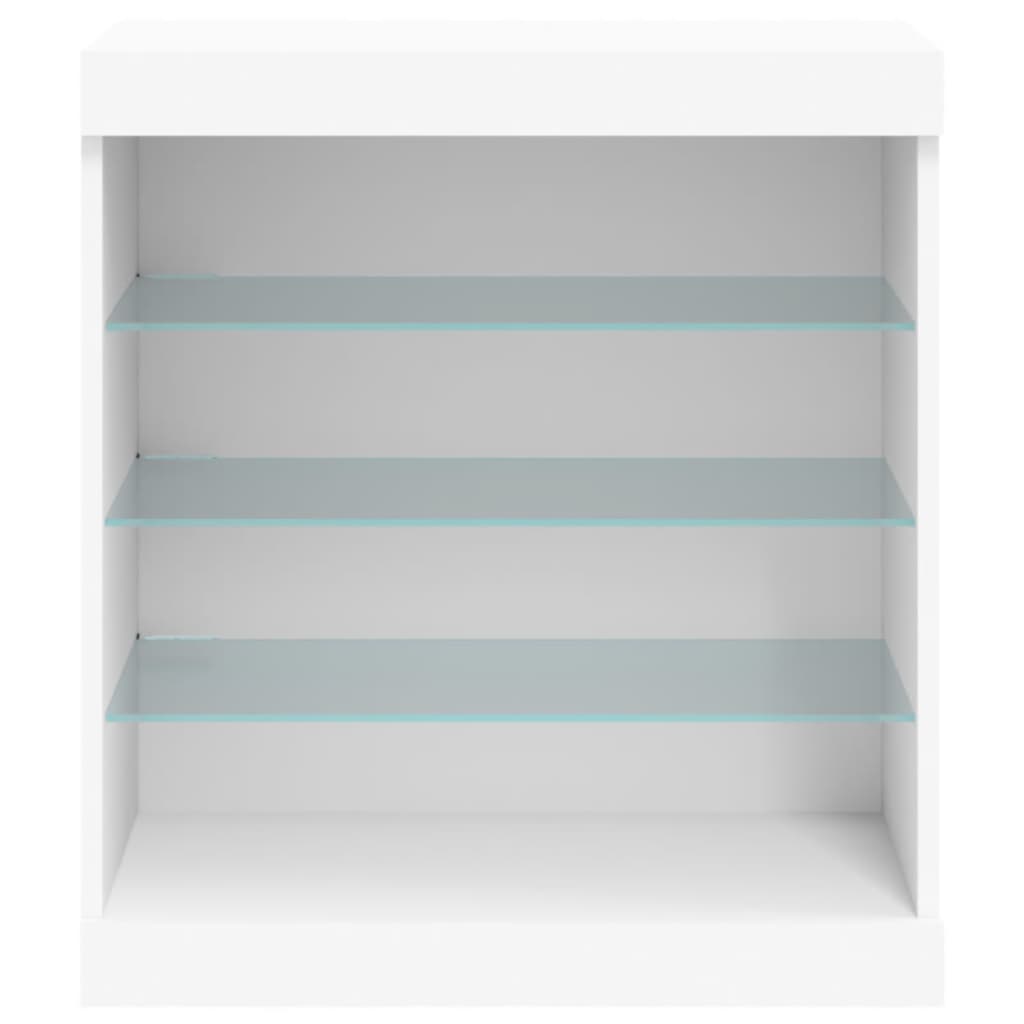 Μπουφές με Φώτα LED Λευκός 60,5 x 37 x 67 εκ. - Pakobazaar