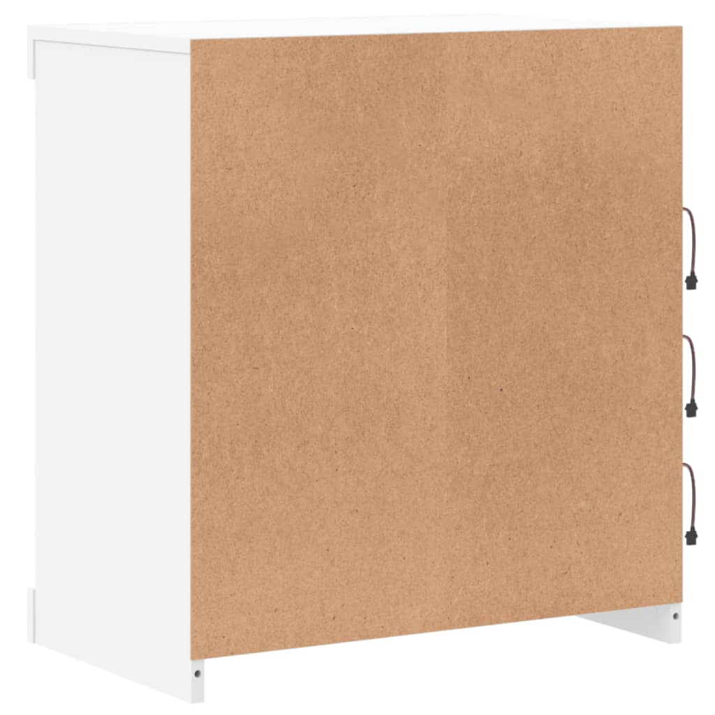 Μπουφές με Φώτα LED Λευκός 60,5 x 37 x 67 εκ. - Pakobazaar