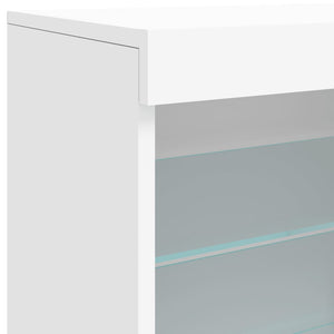 Μπουφές με Φώτα LED Λευκός 60,5 x 37 x 67 εκ. - Pakobazaar