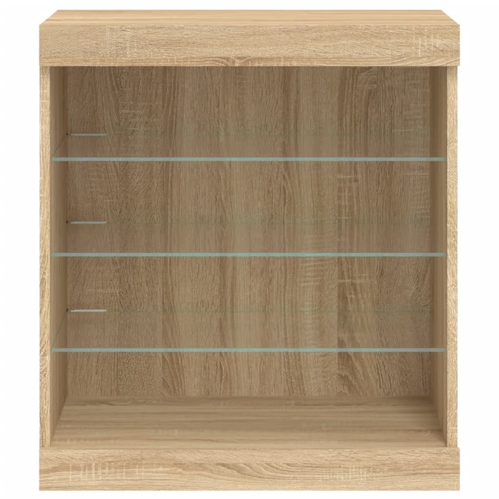 Ντουλάπι με LED Sonoma Δρυς 60,5x37x67 εκ. - Pakobazaar
