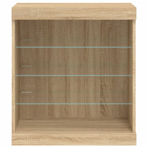 Ντουλάπι με LED Sonoma Δρυς 60,5x37x67 εκ. - Pakobazaar