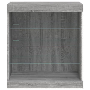 Μπουφές με LED Γκρι Sonoma 60,5 x 37 x 67 εκ. - Pakobazaar