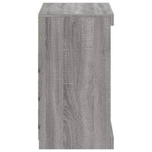 Μπουφές με LED Γκρι Sonoma 60,5 x 37 x 67 εκ. - Pakobazaar