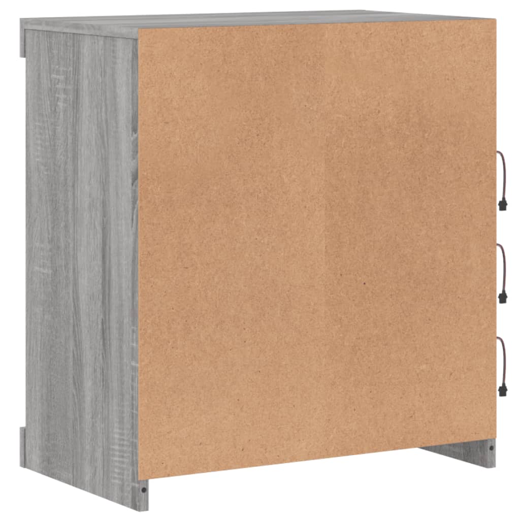 Μπουφές με LED Γκρι Sonoma 60,5 x 37 x 67 εκ. - Pakobazaar