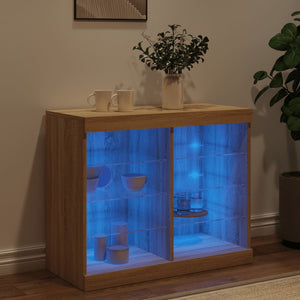 Ντουλάπι με LED Sonoma Δρυς 81 x 37 x 67 εκ.