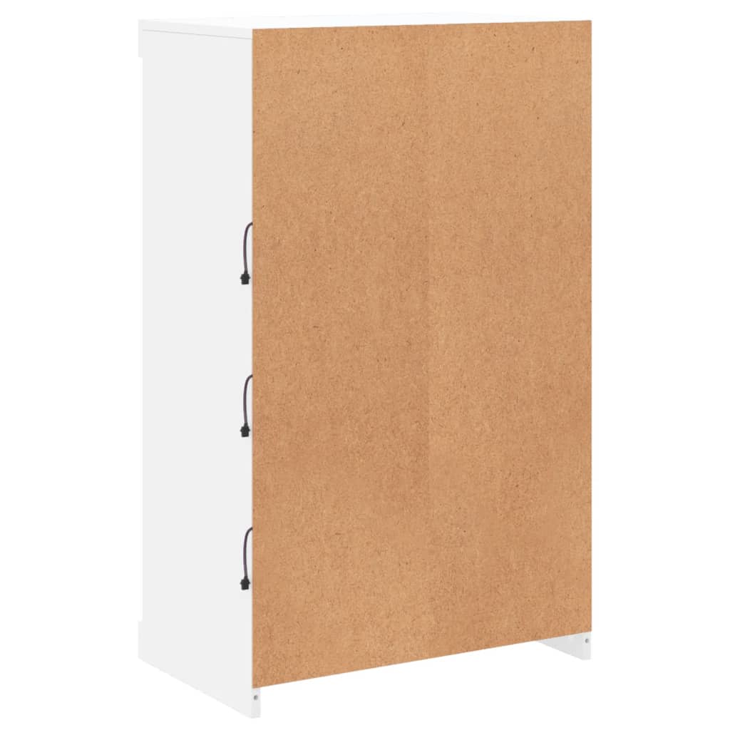 Μπουφές με Φώτα LED Λευκός 60,5 x 37 x 100 εκ. - Pakobazaar