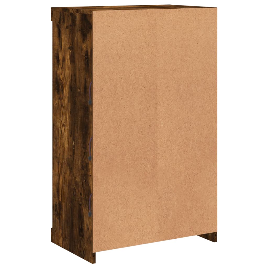 Ντουλάπι με LED Καπνιστή Δρυς 60,5 x 37 x 100 εκ. - Pakobazaar