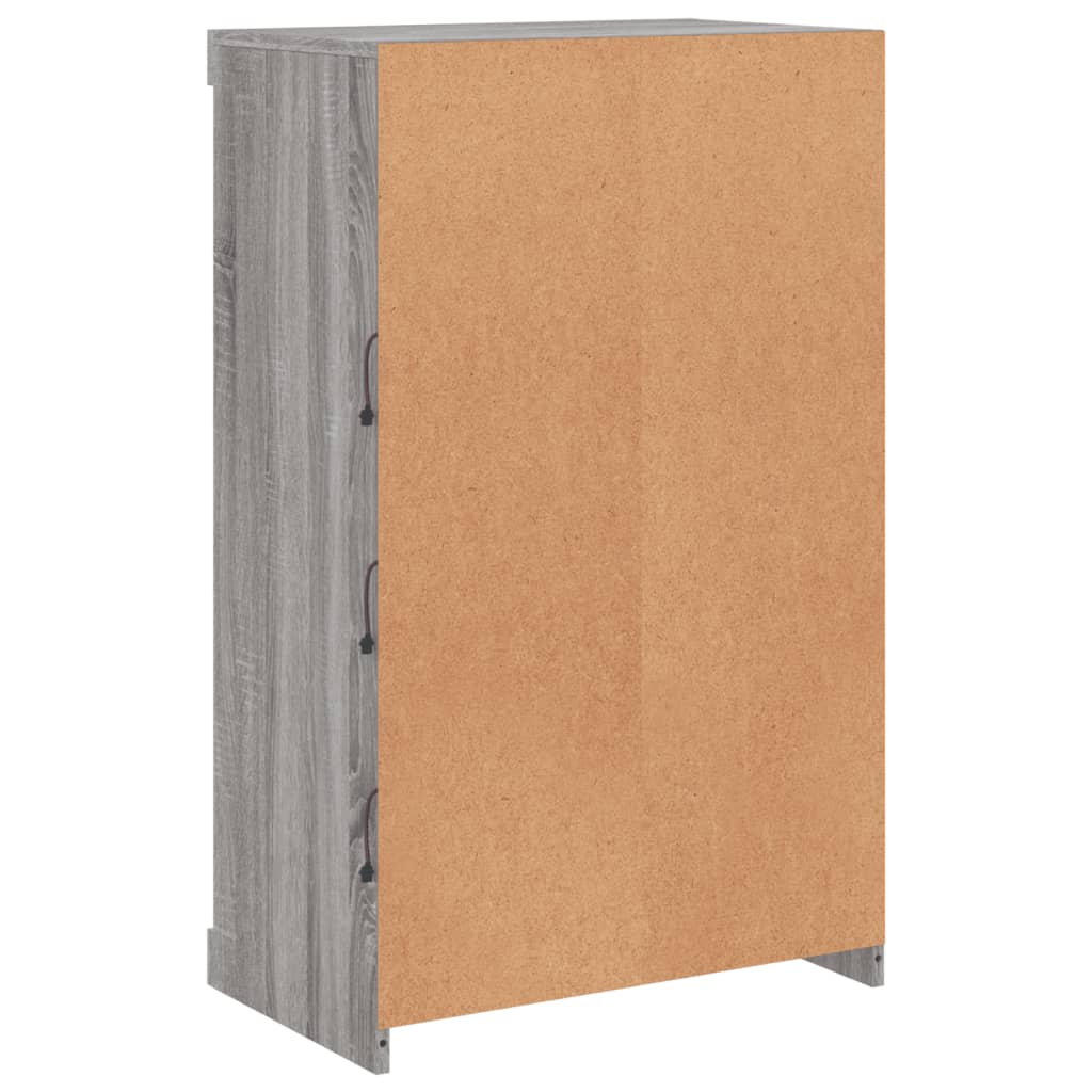 Μπουφές με LED Γκρι Sonoma 60,5 x 37 x 100 εκ. - Pakobazaar