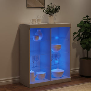 Μπουφές με Φώτα LED Λευκός 81 x 37 x 100 εκ. - Pakobazaar