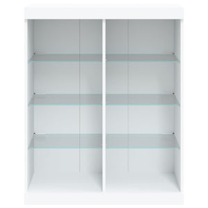 Μπουφές με Φώτα LED Λευκός 81 x 37 x 100 εκ. - Pakobazaar