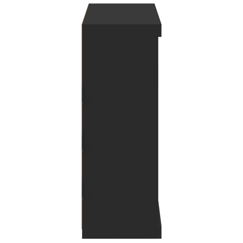 Μπουφές με Φώτα LED Μαύρος 81 x 37 x 100 εκ. - Pakobazaar