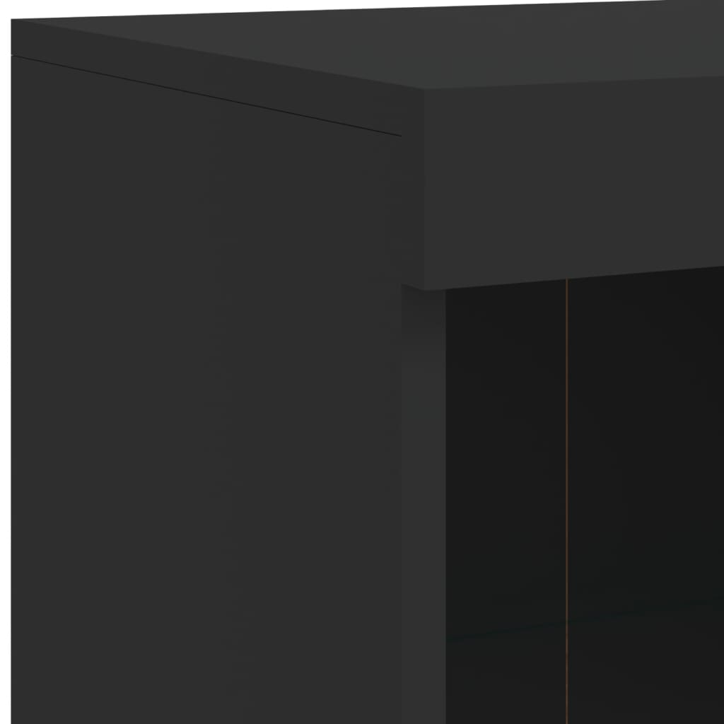 Μπουφές με Φώτα LED Μαύρος 81 x 37 x 100 εκ. - Pakobazaar