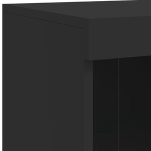 Μπουφές με Φώτα LED Μαύρος 81 x 37 x 100 εκ. - Pakobazaar