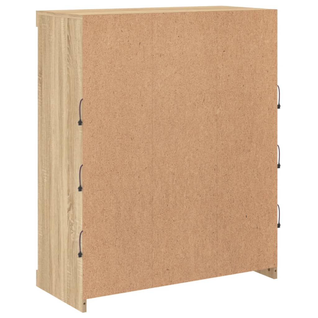 Μπουφές με Φώτα LED Sonoma Δρυς 81 x 37 x 100 εκ. - Pakobazaar