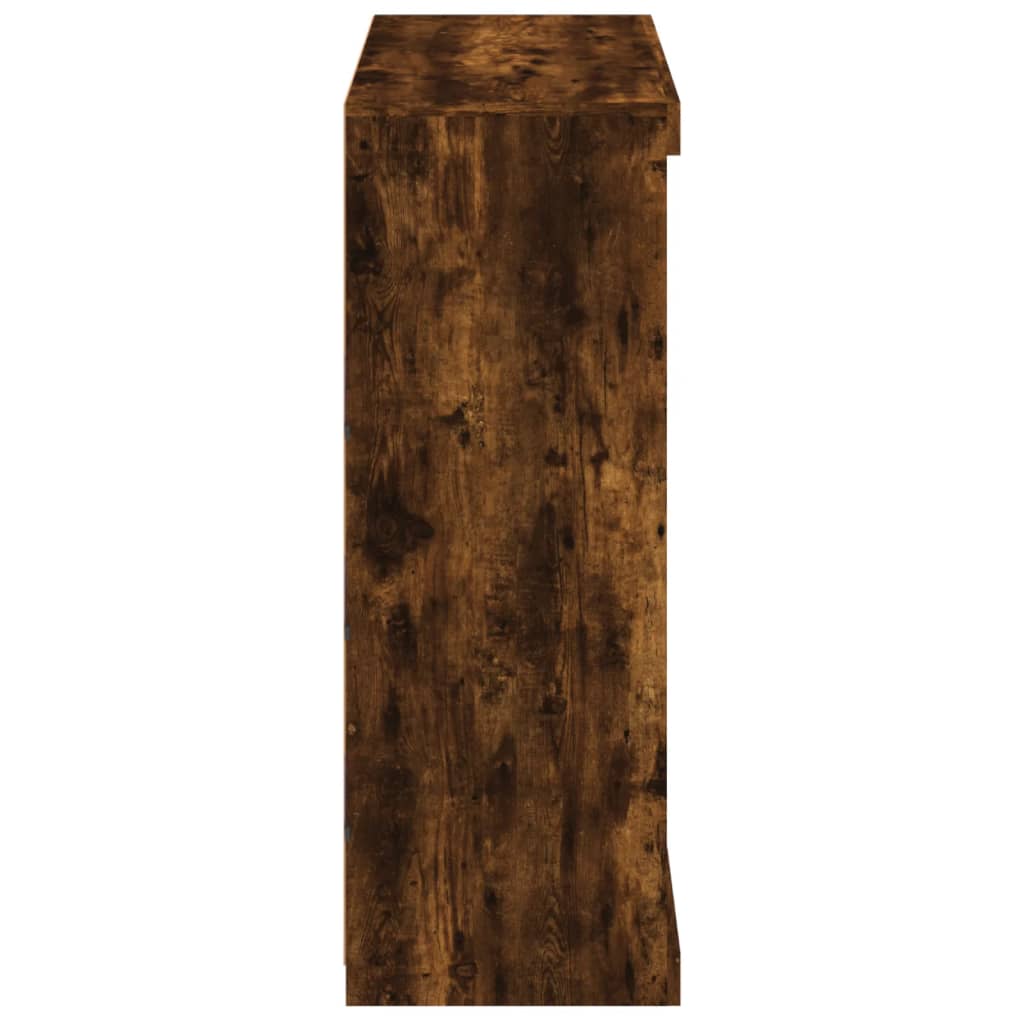 Μπουφές με Φώτα LED Καπνιστή Δρυς 81 x 37 x 100 εκ. - Pakobazaar