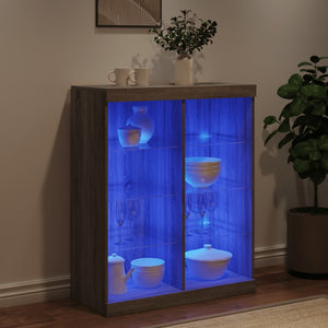 Μπουφές με LED Γκρι Sonoma 81 x 37 x 100 εκ. - Pakobazaar