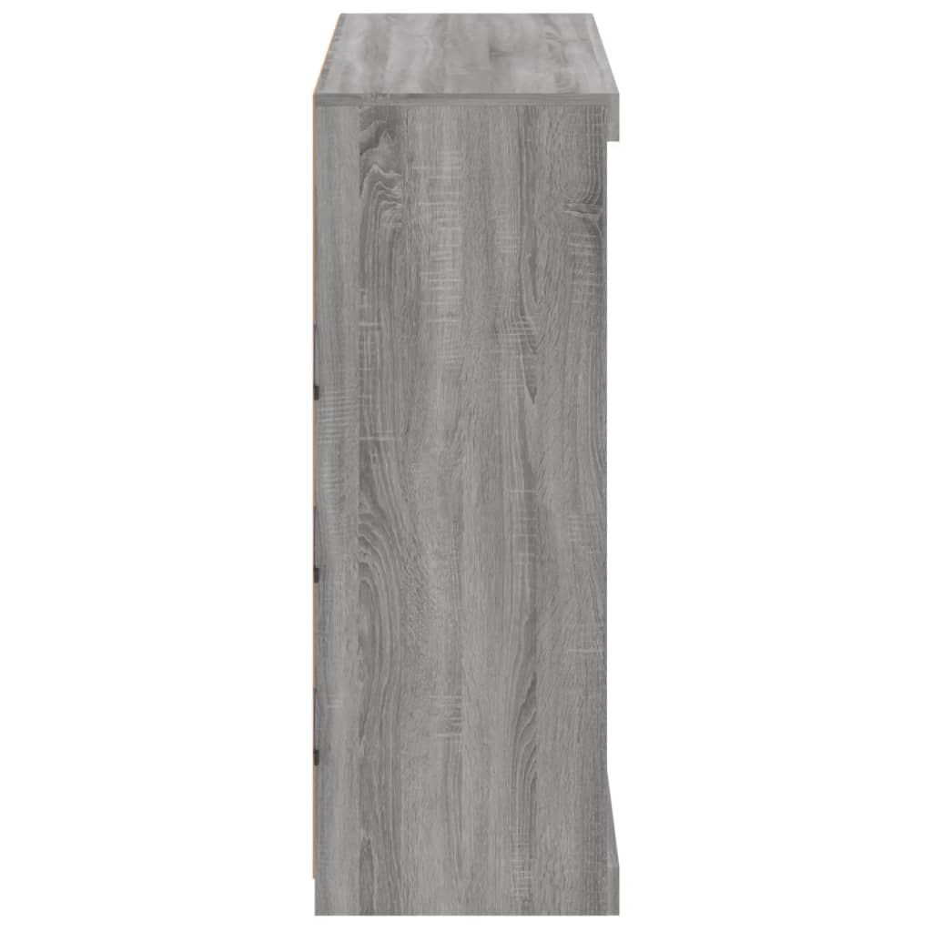 Μπουφές με LED Γκρι Sonoma 81 x 37 x 100 εκ. - Pakobazaar