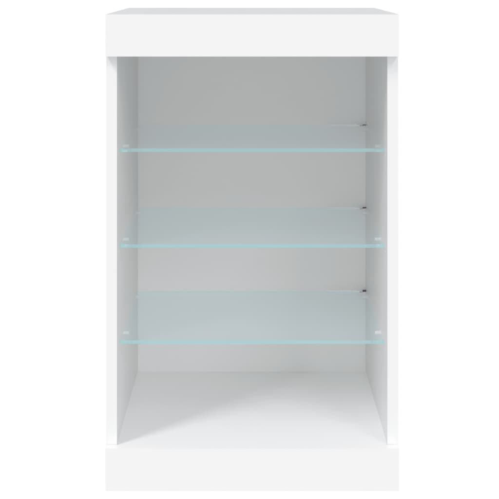 Μπουφές με Φώτα LED Λευκός 41 x 37 x 67 εκ. - Pakobazaar